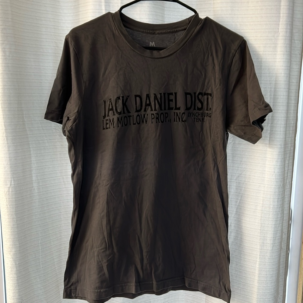 Jack Daniels Brown Short Sleeve Tee with Black Logo